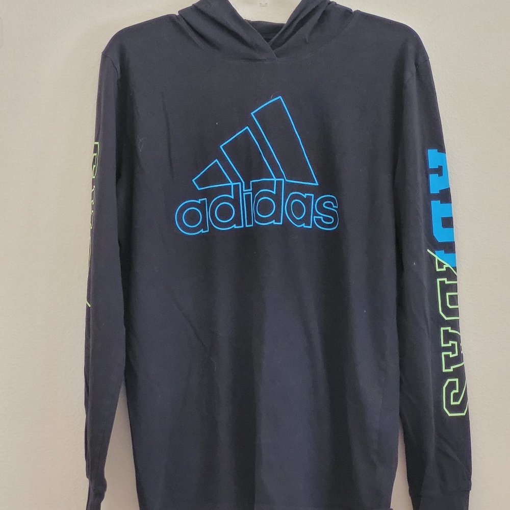 adidas, black hoodie, size XL (18/20),